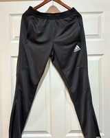 Adidas Black Track Pants with‎ Tapered Leg and Elastic Waistband Photo 0