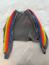 Aviator Nation Grey Crewneck Cropped Photo 0