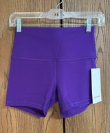 Lululemon Align HR Short 4” College Purple Sz6 Photo 0