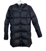 Eddie Bauer Jacket EB550 Down‎ Puffer Coat Hooded Black Small Winter Snow Photo 0