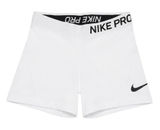 Nike Pro Compression Shorts Women XS White Dri-FIT Athletic‎ Gymcore Sporty Yoga Photo 0