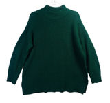 Ellos Green Mock Neck‎ Textured Sweater M 14/16 Cozy Cottagecore Academia Knit Photo 0