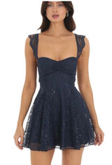 Lucy in the Sky Mini Dress blue floral dress Photo 0