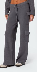 Edikted Cargo Sweatpants Wide-Leg Photo 0