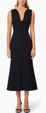 NWOT ELLIATT Eden Sleeveless Midi Dress Black SZ L Photo 0