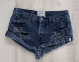 ONE TEASPOON DENIM bandits cutoff sexy distressed denim shorts black 24 Photo 0