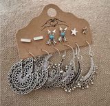 Western Earrings Silver Photo 0
