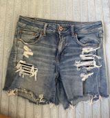 American Eagle Shorts Denim High-Rise Stretch Photo 0