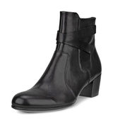 ECCO Shape M35 Ankle Boots Black Leather Heeled Round Toe Comfort Fall‎ size 5.5 Photo 0
