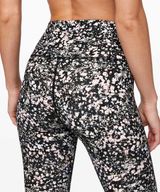 Lululemon Wunder Under HR Legging Tight 25” Luxtreme Floral Black Spritz Multi 2 Photo 0