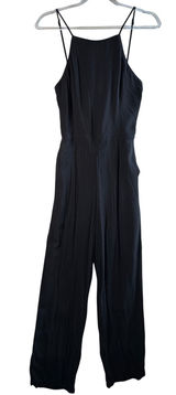 Abercrombie & Fitch Jumpsuit Tie Back Viscose Black Size M Wide Leg Boho Chic Photo 0