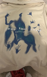 Aelfric Eden Hoodie Pray The Lord Cream Graphic Photo 0