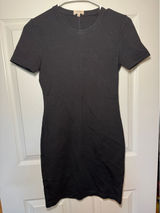 Aritzia Homecoming Little Black Dress Bodycon Size 2 Mini Photo 0