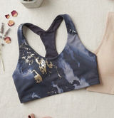 Old Navy & 90 Degree by Reflex Sports Bra Bundle Marble & Ribbed Tan Large Photo 0