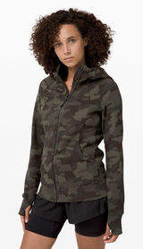 Lululemon Scuba Full Zip Hoodie Women 0 Green Camo Heritage 365 Camo Brier Rose Photo 0