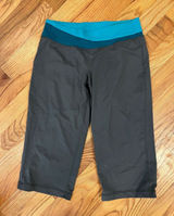 PATAGONIA pliant knickers grey gray teal small crop athletic Photo 0