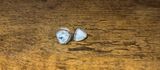 White buffalo stud earrings  Photo 0