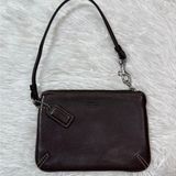 y2k COACH Vintage Leatherware Brown Leather Wristlet Photo 0