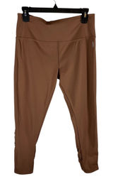 Free People FP Movement Brown High Waisted Lattice Cutout Leggings Large Yoga‎ Photo 0