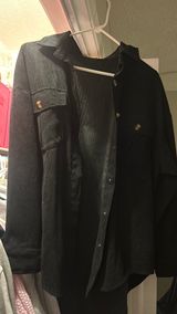 Black corduroy Shacket Photo 0