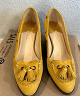 Cole Haan Nike Air Soles‎ Wedges Women's F8 D25497 Mustard Yellow Size 8B Photo 0