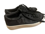 Steve Madden Bertie-S Shoes Wm‎ Size 9.5 Black Satin Platform Sneaker Casual Photo 0