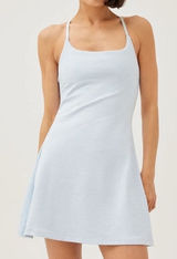 Outdoor Voices Exercise Dress Light Blue Built In Shorts Athletic XL Photo 0