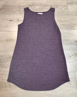 Logo by Lori Goldstein‎ Layers Purple Knit Tank Top Womens Size Medium M Thermal Photo 0