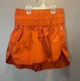FP Movement Free People The Way Home Shorts Orange Size Medium High Waist Lined Photo 0