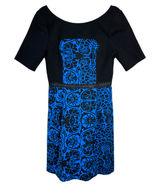 Plenty By Tracy Reese Anthropologie Medallion Foulard Frock Dress Blue 8 NEW Photo 0