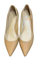 Nine West Ravin Womens 8.5 Beige Leather Pointed Toe Kitten Heel Pumps 26980414 Photo 0