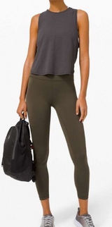 Lululemon Wunder Train High-Rise Tight 25 Dark Olive Green Size 8 W5CQDS Photo 0