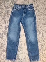 Arizona Jean Company Blue Slim Straight highest rise mom Jeans size 5 EUC Photo 0