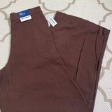 NWT Old Navy Playa Wide Leg High Rise Full Length Pants in Peppercorn Size Small Photo 0