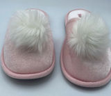 Victoria’s Secret size large pink slippers tradwife, faux fur , princess Photo 0