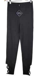 Zaful Black Stirrup Leggings Pants Womens Size M Cutout Detail Stretch Photo 0