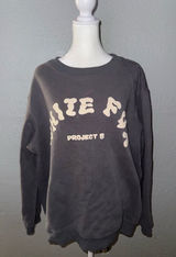 White Fox Gray Sweatshirt L/XL Vol. 5 (Last Slide Shows‎ Flaw Tiny Bleach Stain) Photo 0