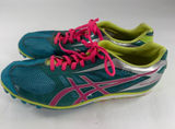 ASICS Hyper LD 5 Women’s Track Spikes Teal Pink Lime US 9.5 Photo 0