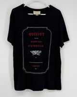 Gucci Black Guccify Maison Gucci Hypnotism Graphic T-Shirt 493117-X3N38 Mens M Photo 0