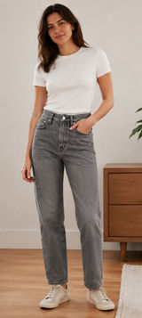Madewell Women’s 25P $128 Perfect Vintage High Rise Ankle Jeans Gray Photo 0