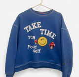 Edikted Take Time Graphic Sweatshirt Size Medium Photo 0