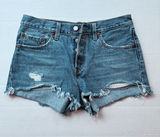 Levi’s Premium 501 Denim Cutoff Shorts - Women Size 27 Photo 0