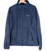 Columbia Womens‎ XL Navy Blue Full Zip Fleece Jacket WL6439 Mock Neck Soft Layer Photo 0