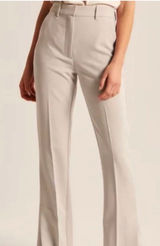 Abercrombie Ultra High Rise Skinny front Split Hem Size 4/27 Tan Photo 0
