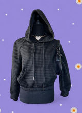 American Vintage Vintage Y2K Quilted Bubble Cropped Hoodie size small 🖤 Photo 0
