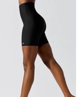 Alo Extreme High-Waist Airlift Biker Shorts Black Hi-Rise Bermuda Long Bike XS Photo 0