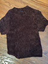 Modern Edge Purple Vintage Turtle Neck Short Sleeve Photo 0
