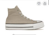 Tan converse chuck Taylor platform sneaker  Photo 0