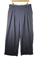 Halara Flex High‎ Waisted Pocket Wide Leg Waffle Work Pants Womens XL Tall Navy Photo 0