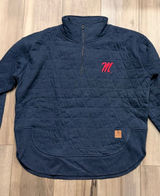 Pressbox Ole miss university of Mississippi 1/4 zip sweatshirt women’s size medium Photo 0